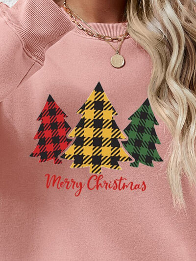 swvws MERRY CHRISTMAS Dropped Shoulder Sweatshirt