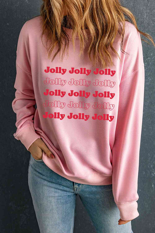 swvws JOLLY Graphic Round Neck Sweatshirt