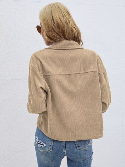 swvws Button Up Dropped Shoulder Jacket