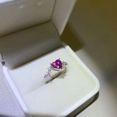 swvws 1 Carat Moissanite 925 Sterling Silver Ring