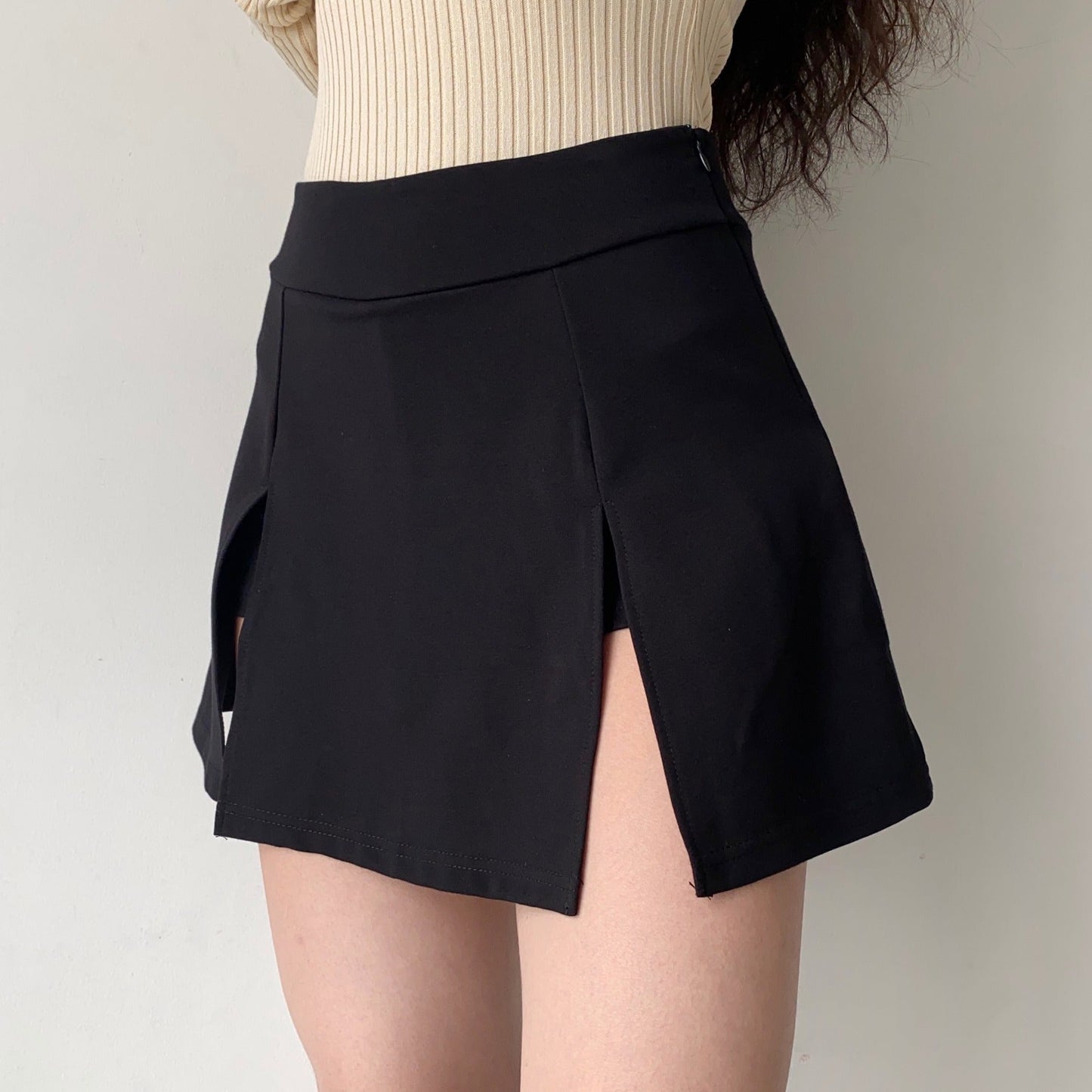 swvws - Chic Double Split Skirt