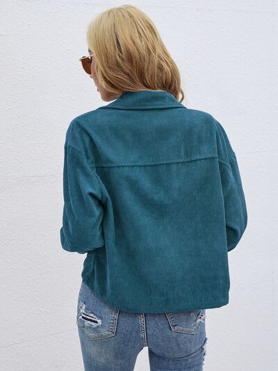 swvws Button Up Dropped Shoulder Jacket