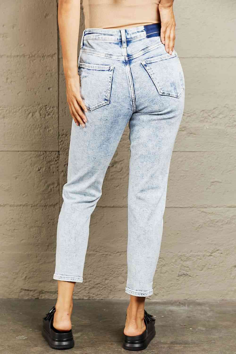 swvws BAYEAS High Waisted Acid Wash Skinny Jeans