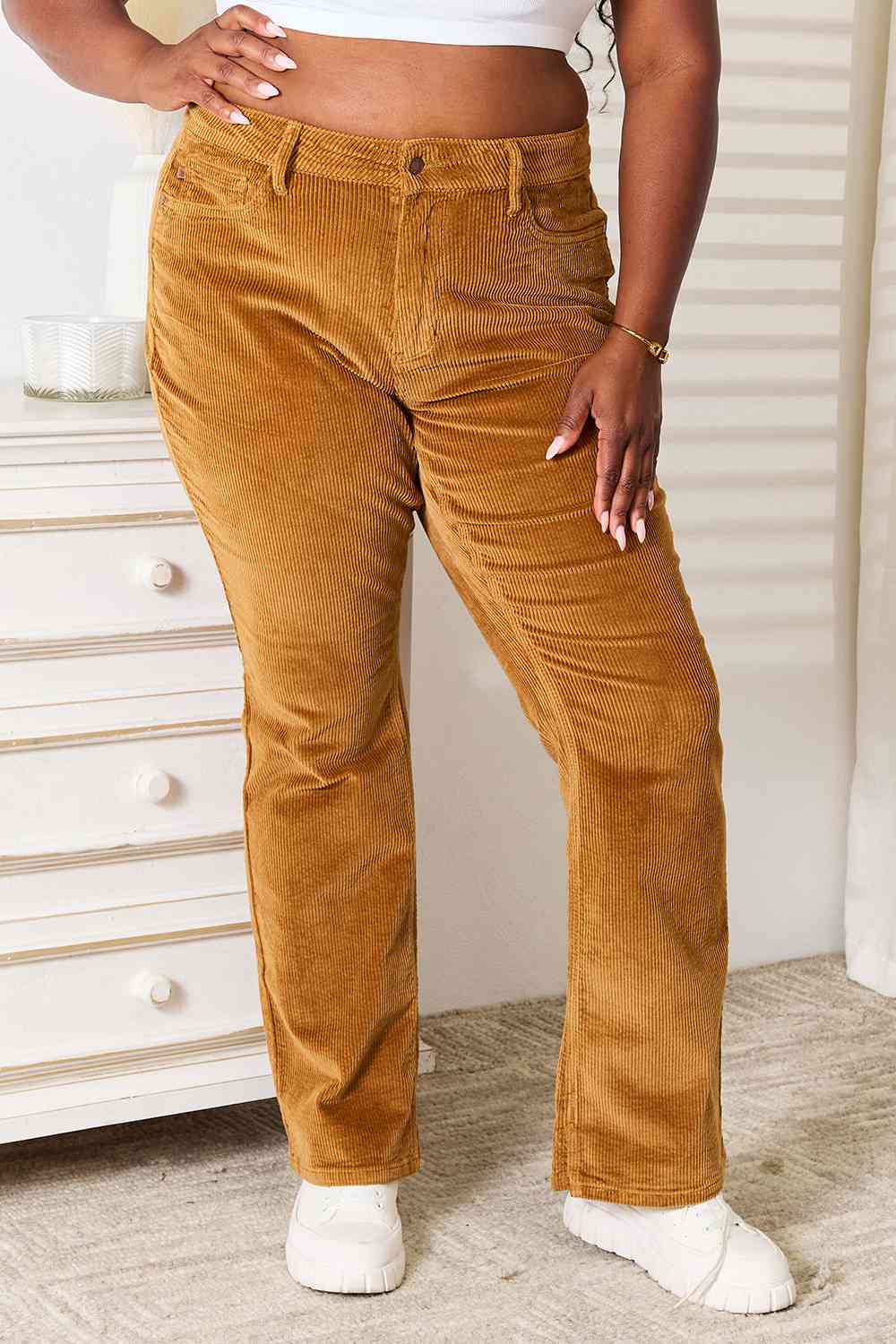 swvws Judy Blue Full Size Mid Rise Corduroy Pants