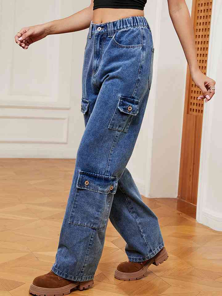 swvws Buttoned Long Jeans