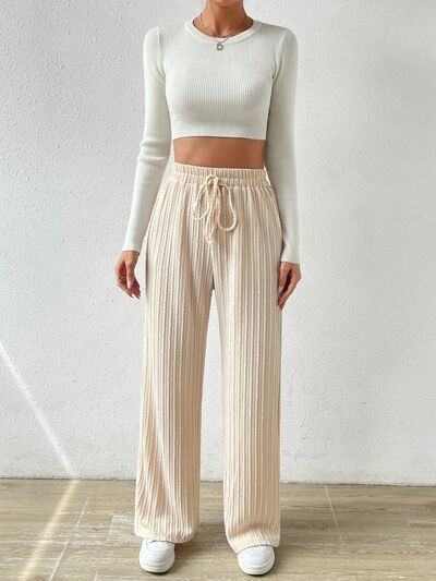 swvws Drawstring Wide Leg Pants