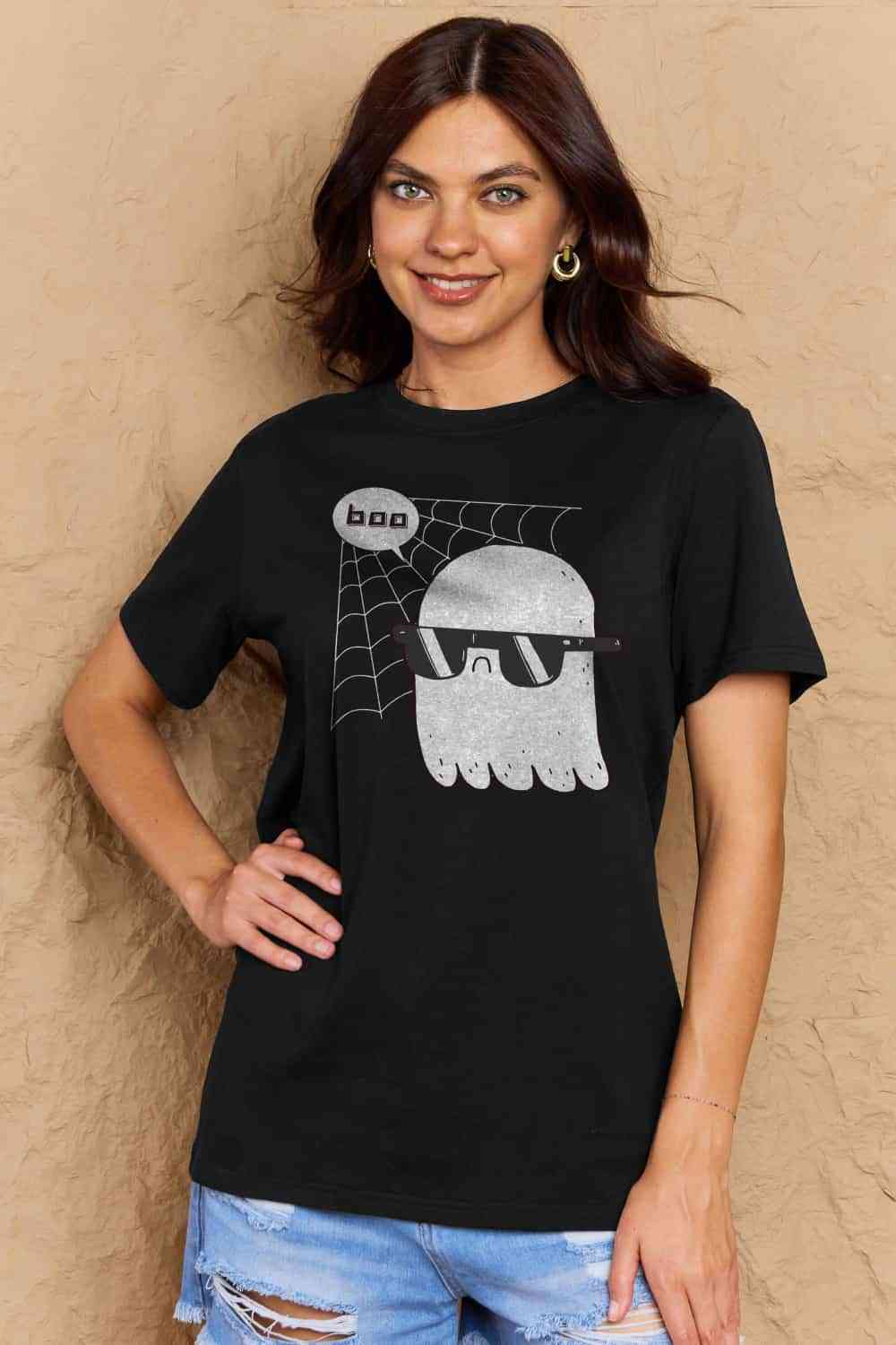 swvws Simply Love Full Size BOO Graphic Cotton T-Shirt