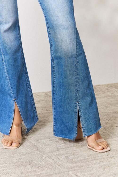 swvws BAYEAS Slit Flare Jeans