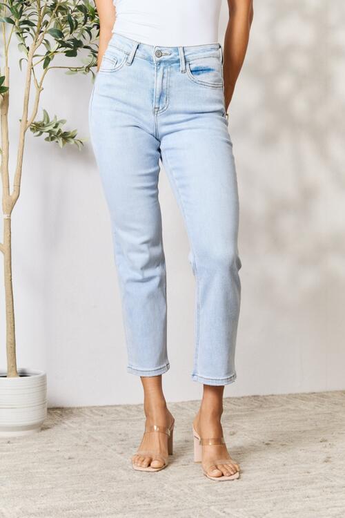 swvws BAYEAS Full Size High Waist Straight Jeans