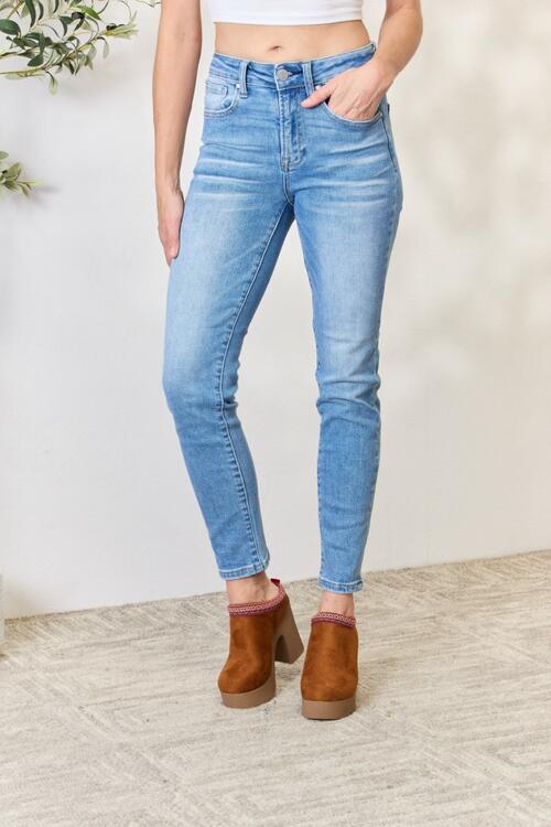 swvws RISEN Full Size Mid Rise Skinny Jeans