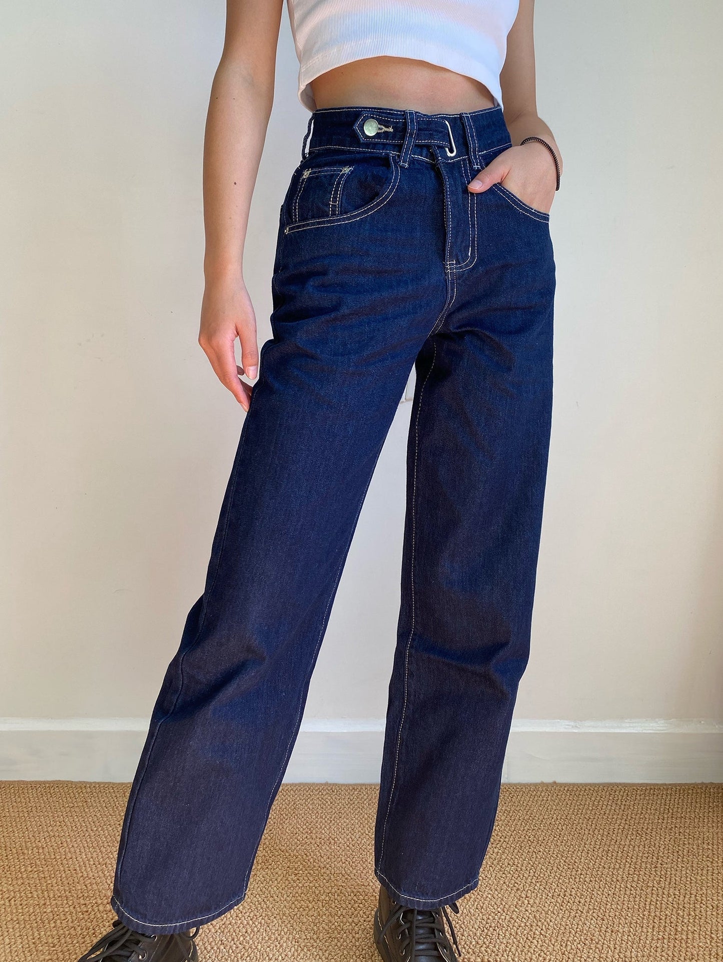 swvws - Cowboy Top Stitch Jeans