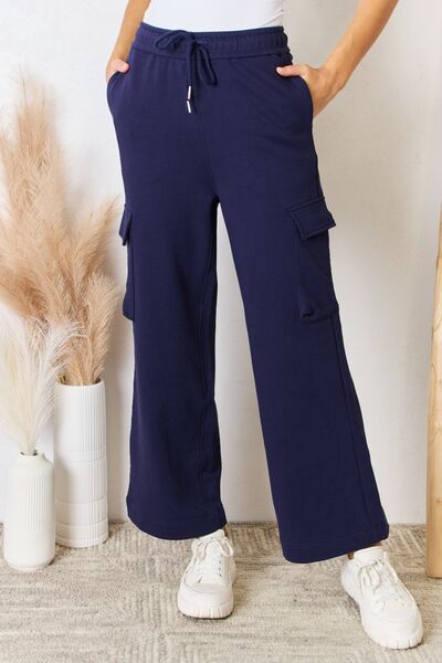 swvws RISEN Drawstring Relaxed Cargo Wide Leg Pants