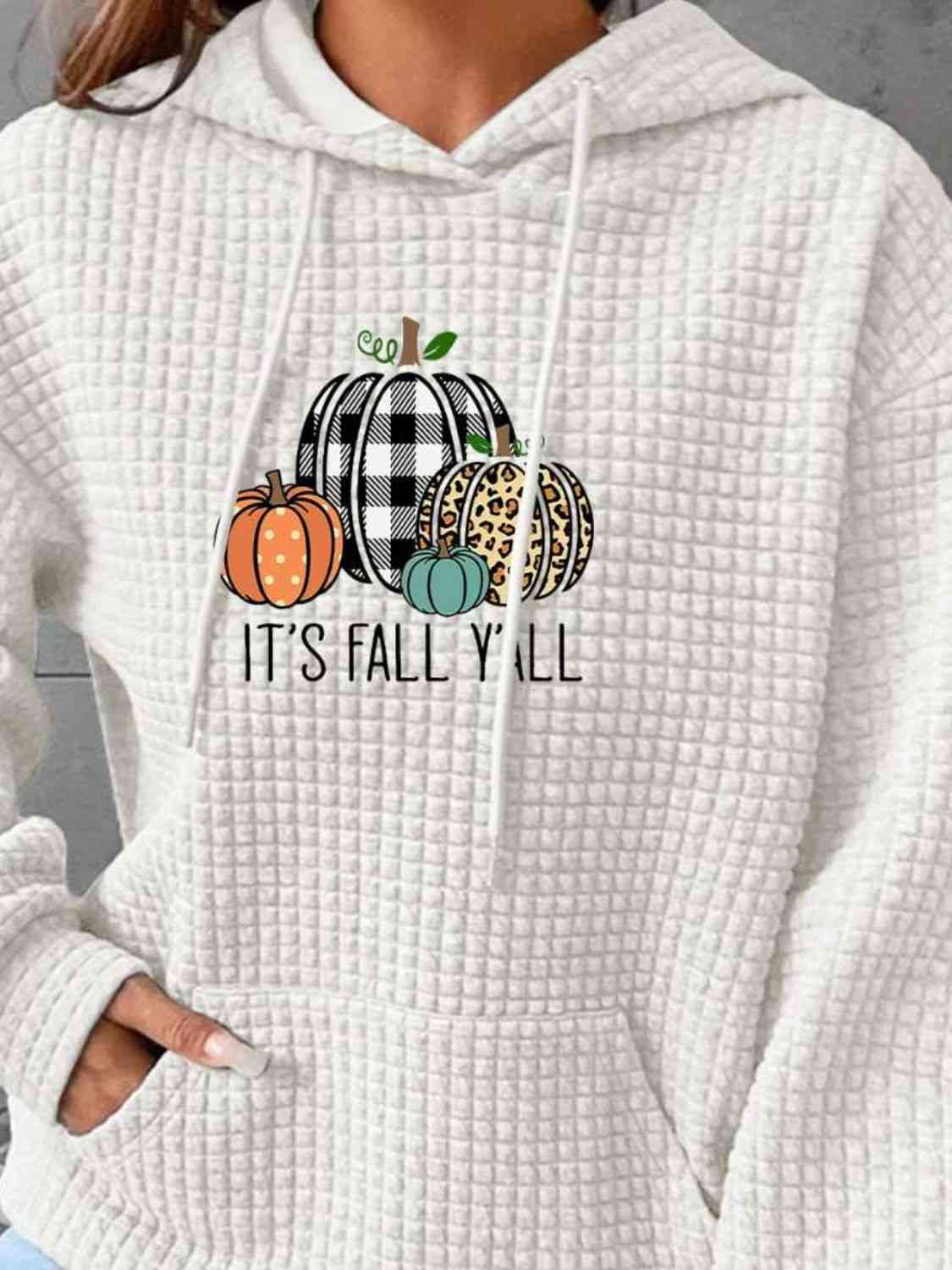 swvws IT'S FALL YALL Full Size Graphic Hoodie