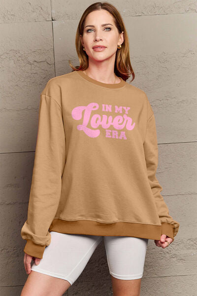 swvws Simply Love Full Size IN MY LOVER ERA Round Neck Sweatshirt