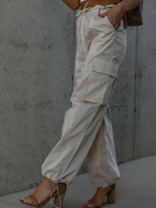 swvws Drawstring Pants with Pockets