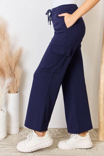 swvws RISEN Drawstring Relaxed Cargo Wide Leg Pants