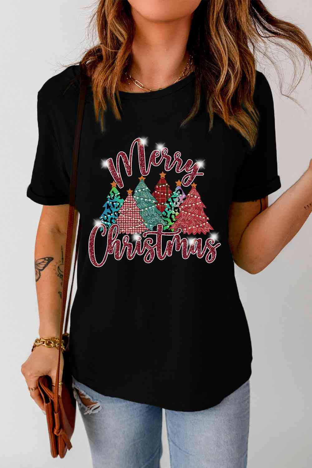 swvws MERRY CHRISTMAS Graphic T-Shirt