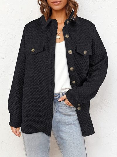 swvws Button Up Dropped Shoulder Jacket