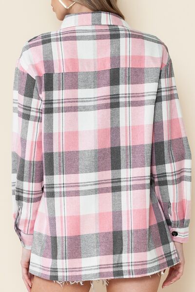 swvws Plaid Button Up Long Sleeve Shirt