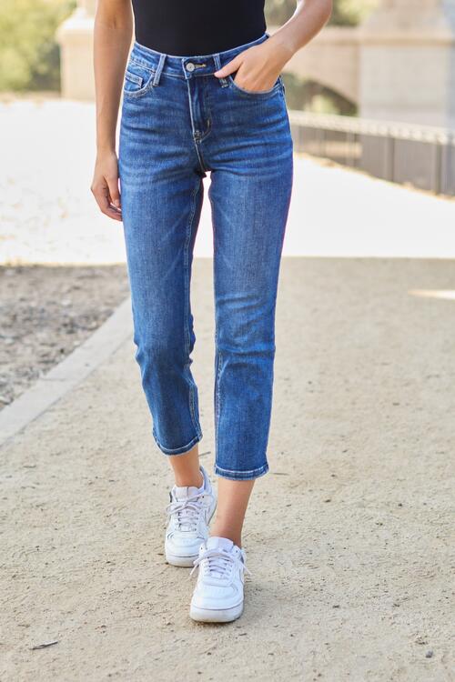 swvws BAYEAS Full Size High Waist Straight Jeans