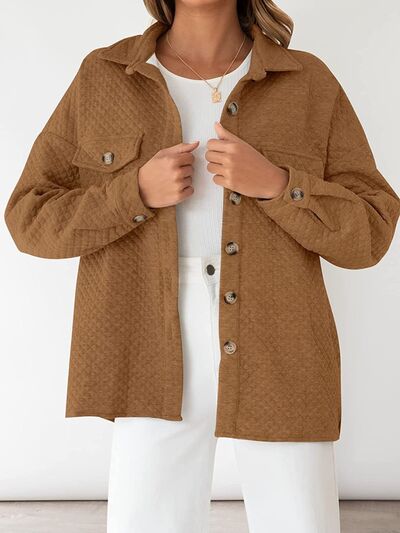 swvws Button Up Dropped Shoulder Jacket