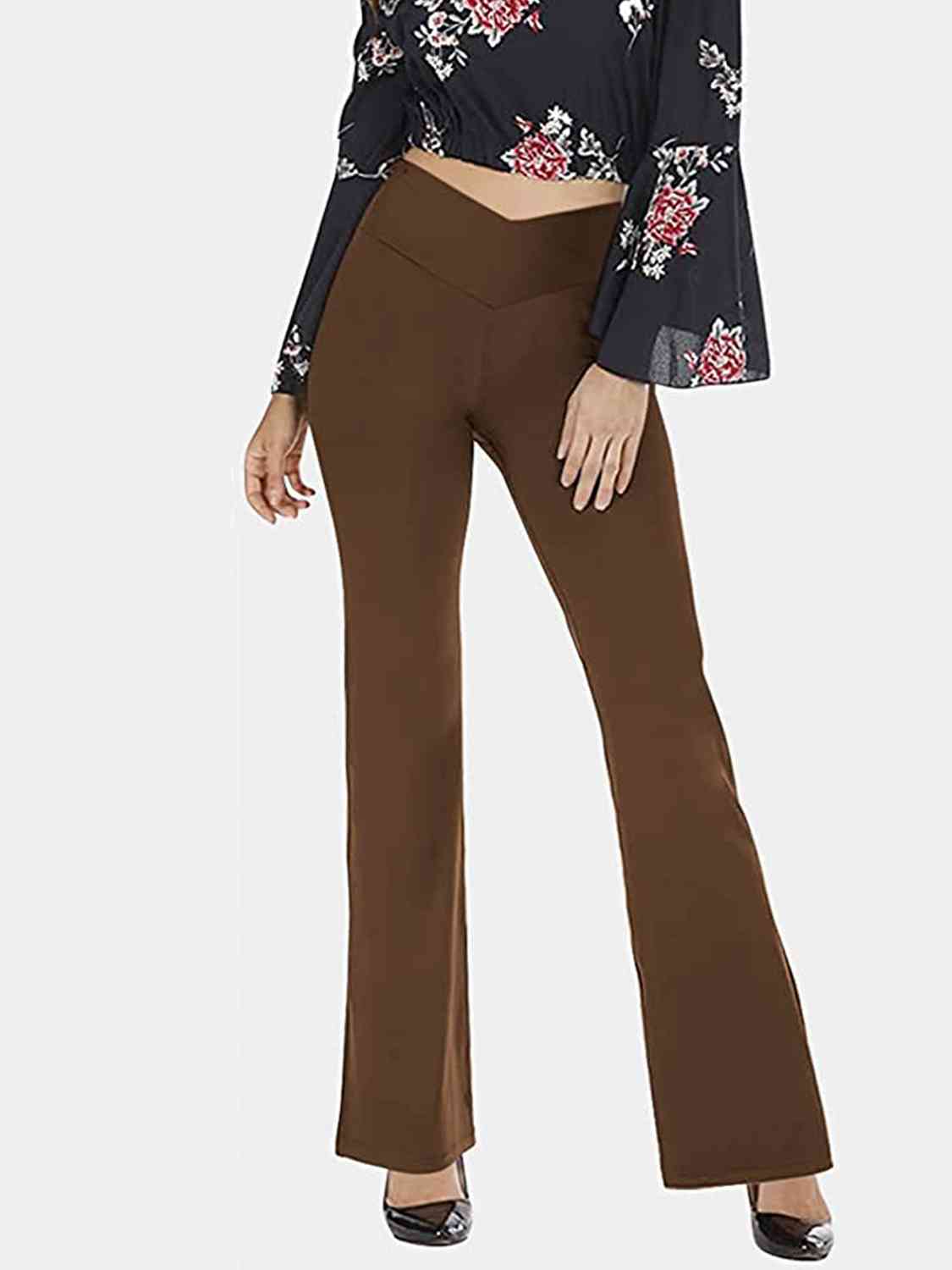 swvws V-Waist Bootcut Long Pants