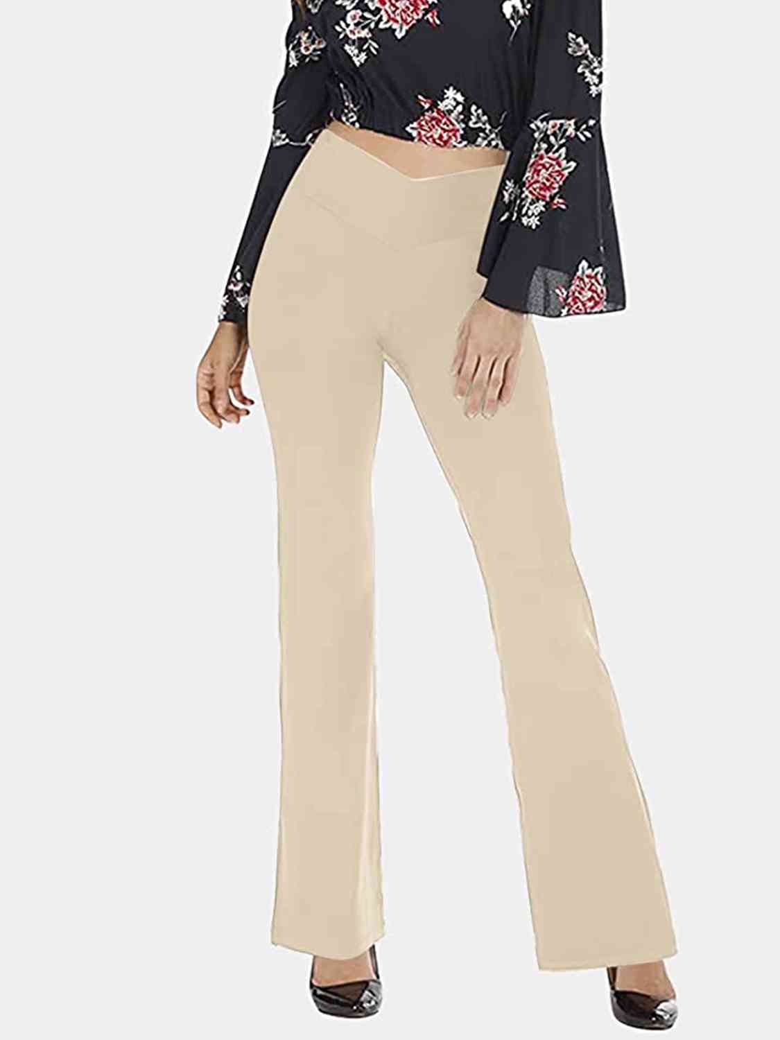 swvws V-Waist Bootcut Long Pants