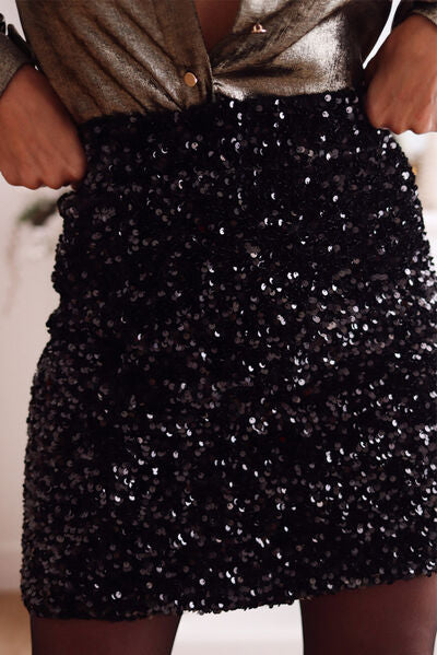 swvws Sequin Mini Skirt