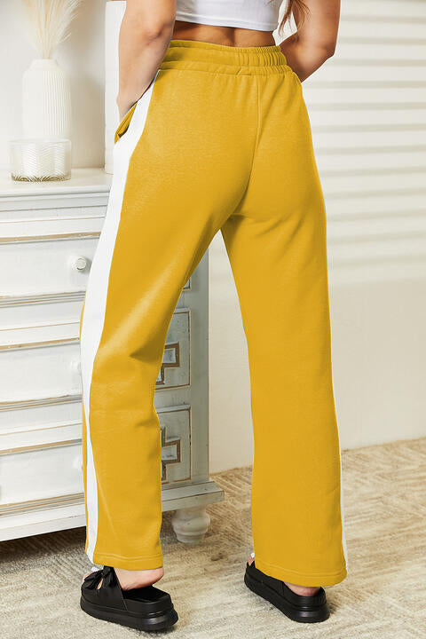 swvws Ninexis Full Size Side Stripe Drawstring Pants