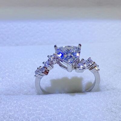 swvws 1 Carat Moissanite 925 Sterling Silver Ring