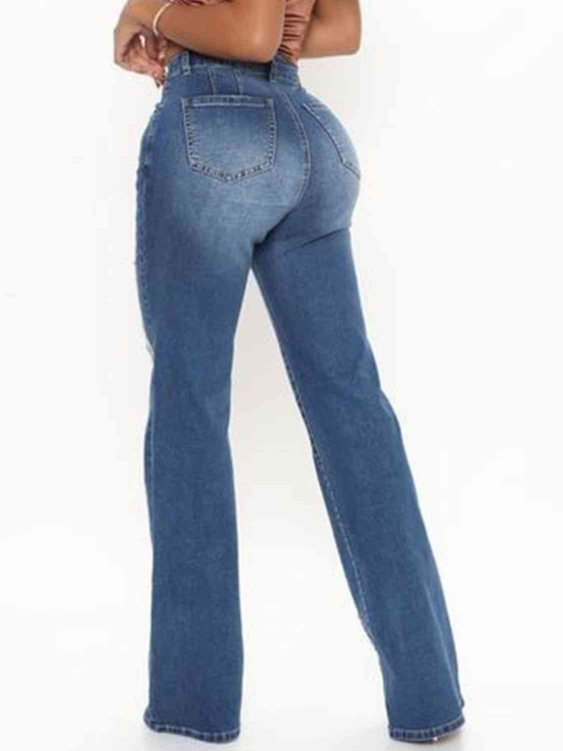 swvws Raw Hem High Waist Jeans