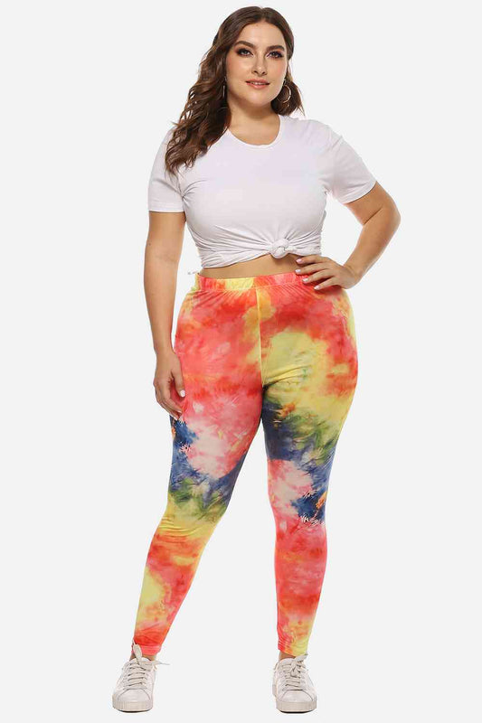 swvws Plus Size Tie Dye Legging