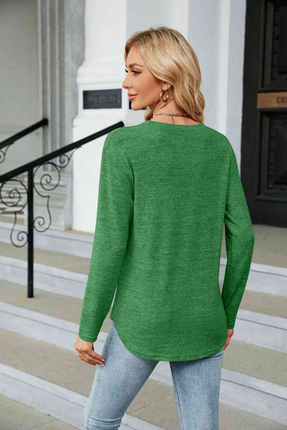 swvws Round Neck Long Sleeve T-Shirt