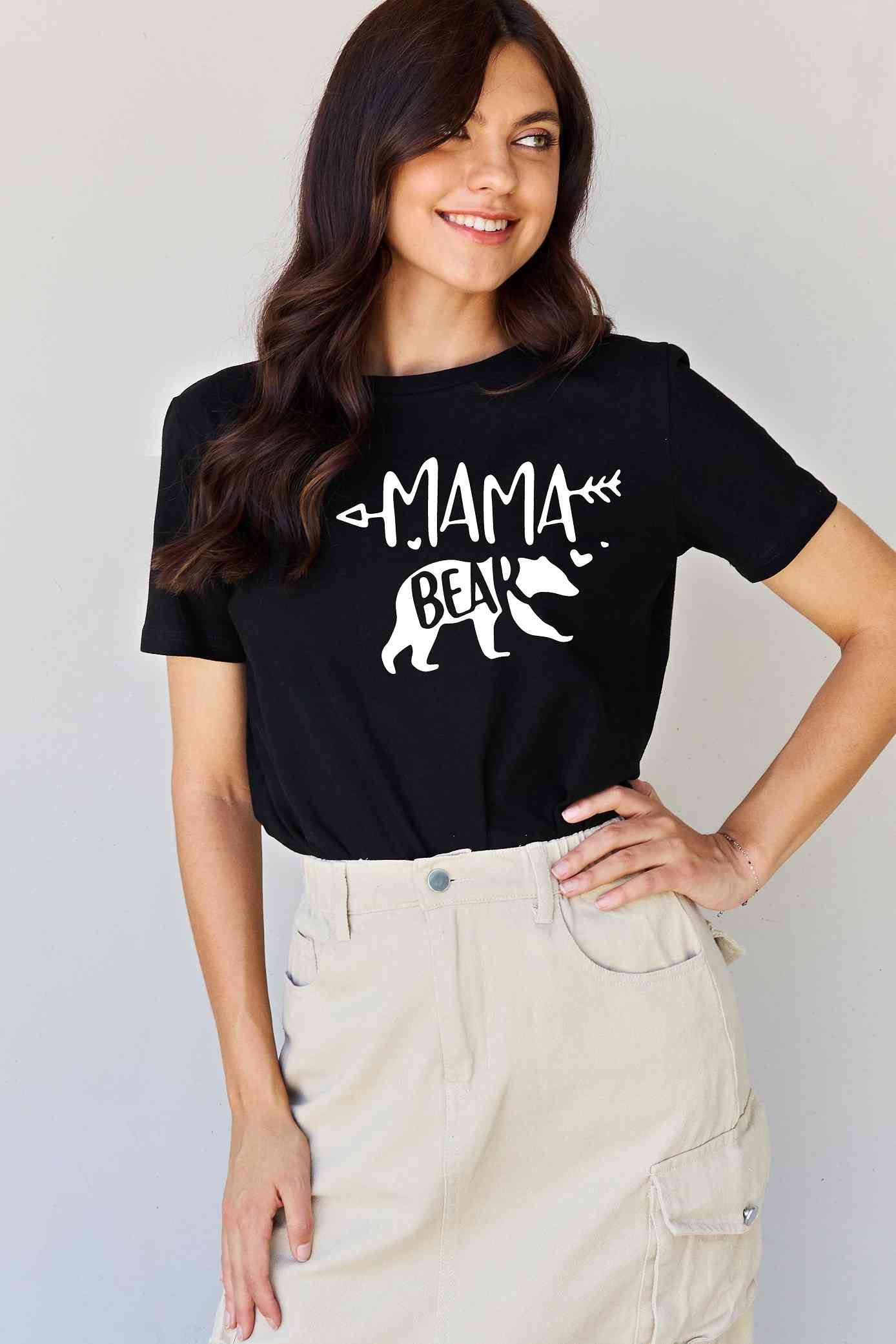 swvws Simply Love Full Size MAMA BEAR Graphic Cotton T-Shirt