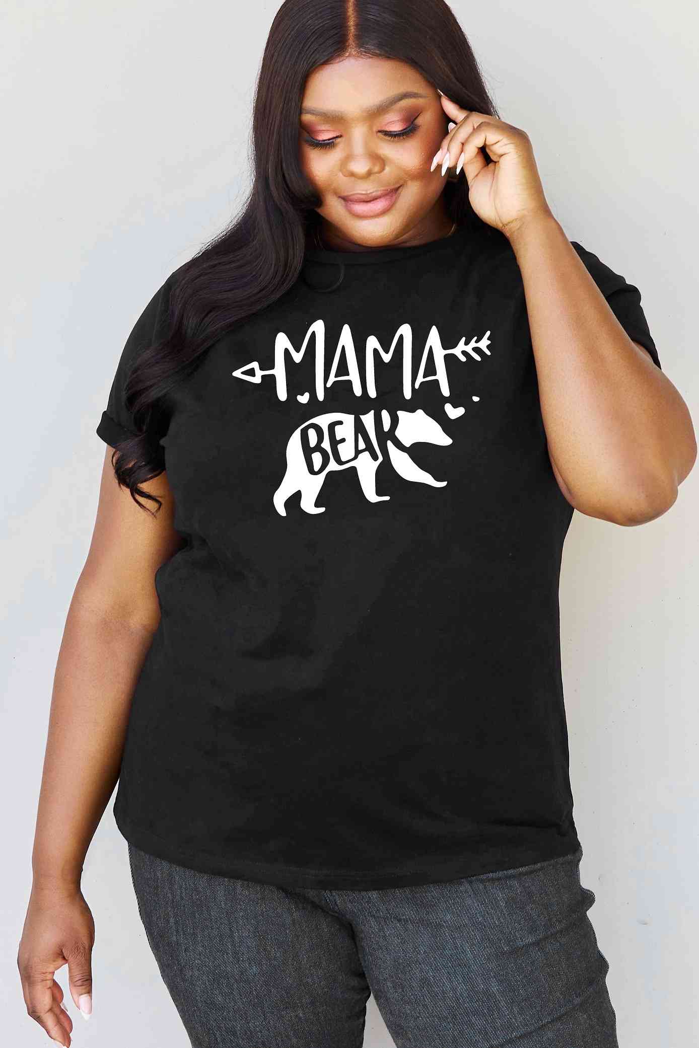 swvws Simply Love Full Size MAMA BEAR Graphic Cotton T-Shirt