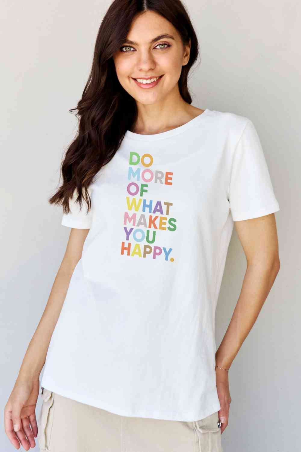 swvws Simply Love Full Size Slogan Graphic T-Shirt