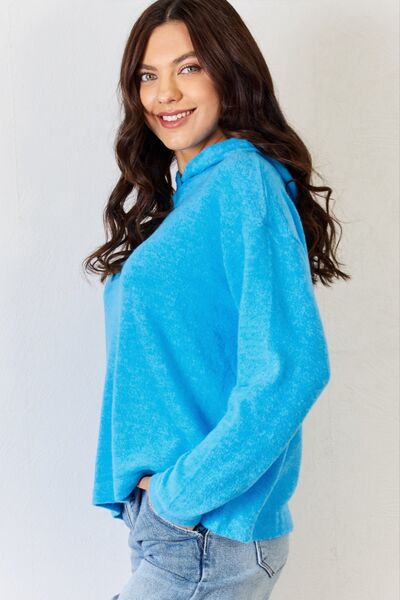 swvws Zenana Full Size Long Sleeve Cozy Hoodie