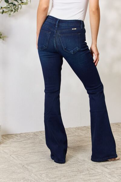 swvws Kancan Full Size Mid Rise Flare Jeans