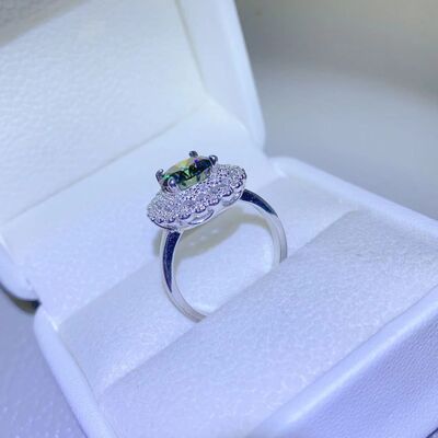 swvws 2 Carat Moissanite 925 Sterling Silver Ring