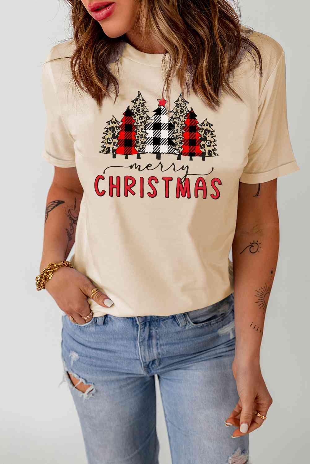 swvws MERRY CHRISTMAS Graphic T-Shirt