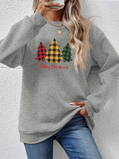 swvws MERRY CHRISTMAS Dropped Shoulder Sweatshirt