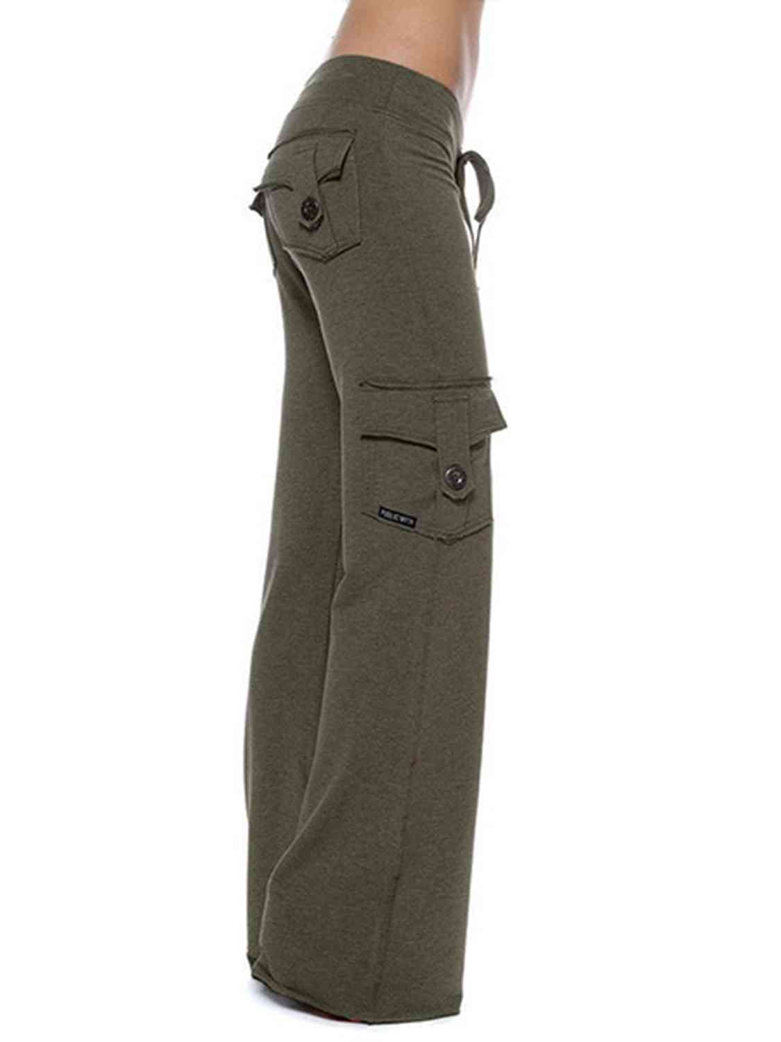 swvws Mid Waist Pants with Pockets