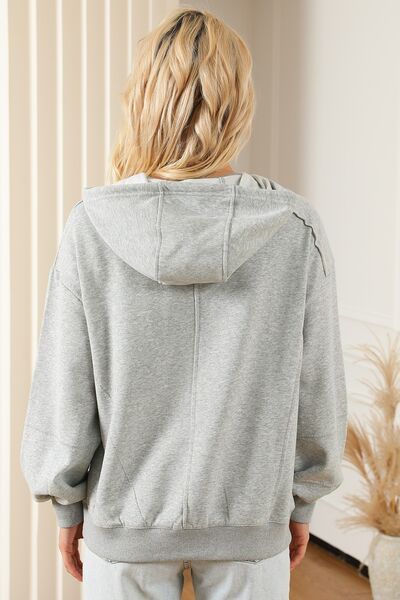 swvws Drawstring Long Sleeve Hoodie