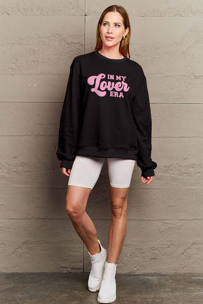 swvws Simply Love Full Size IN MY LOVER ERA Round Neck Sweatshirt