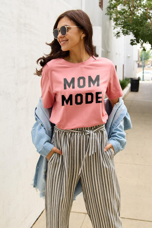 swvws Simply Love Full Size MOM MODE Short Sleeve T-Shirt