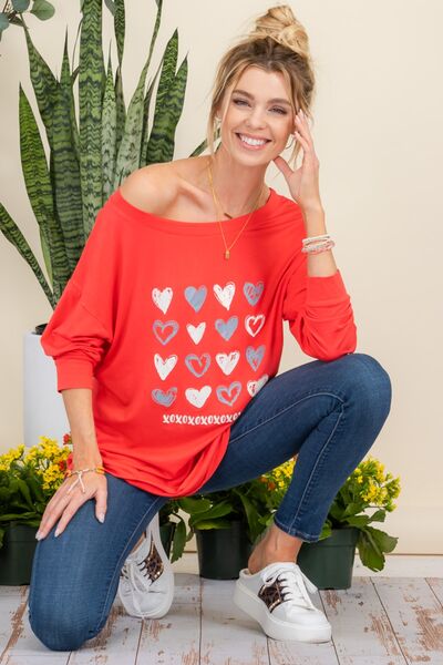 swvws Celeste Full Size Heart Graphic Long Sleeve T-Shirt