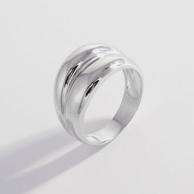 swvws 925 Sterling Silver Bulging Ring