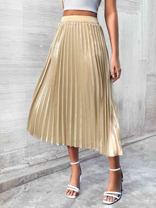 swvws Pleated Midi Skirt