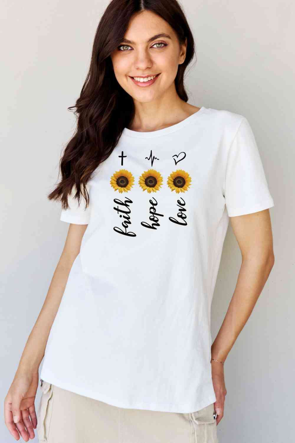 swvws Simply Love Full Size Sunflower Graphic T-Shirt