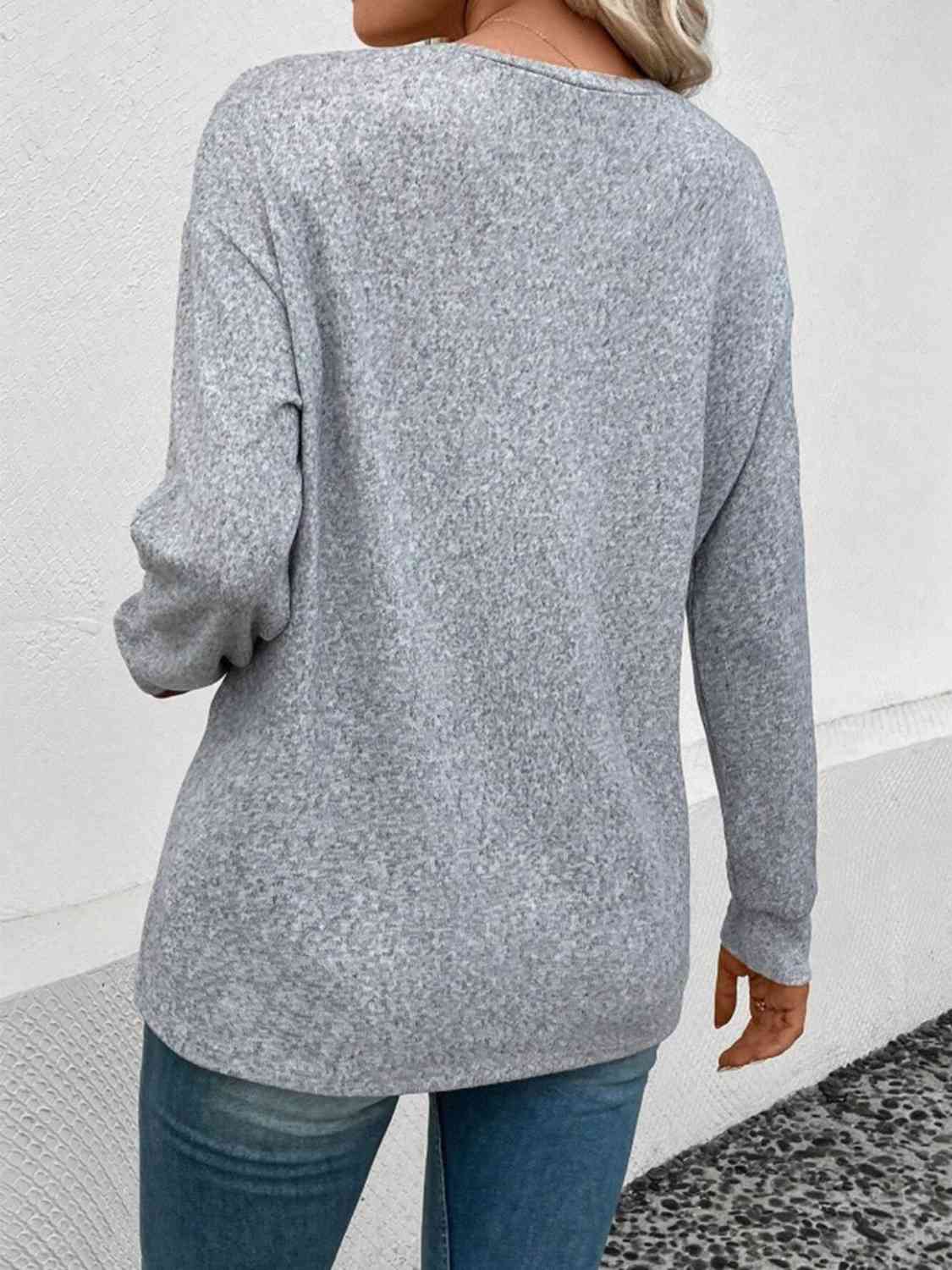 swvws Round Neck Long Sleeve T-Shirt